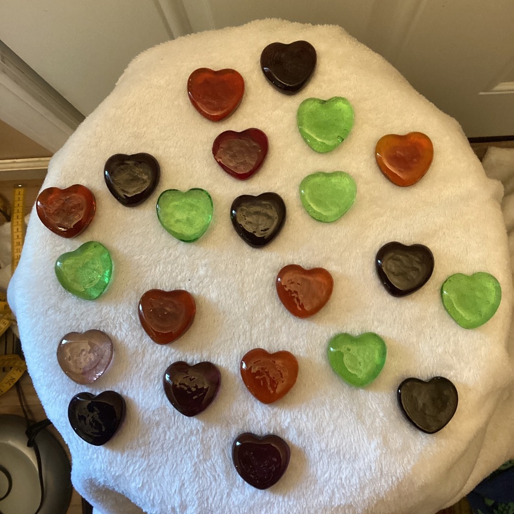 22 Hearts - Crystal Glass Chakra Jewelry Arts and Crafts